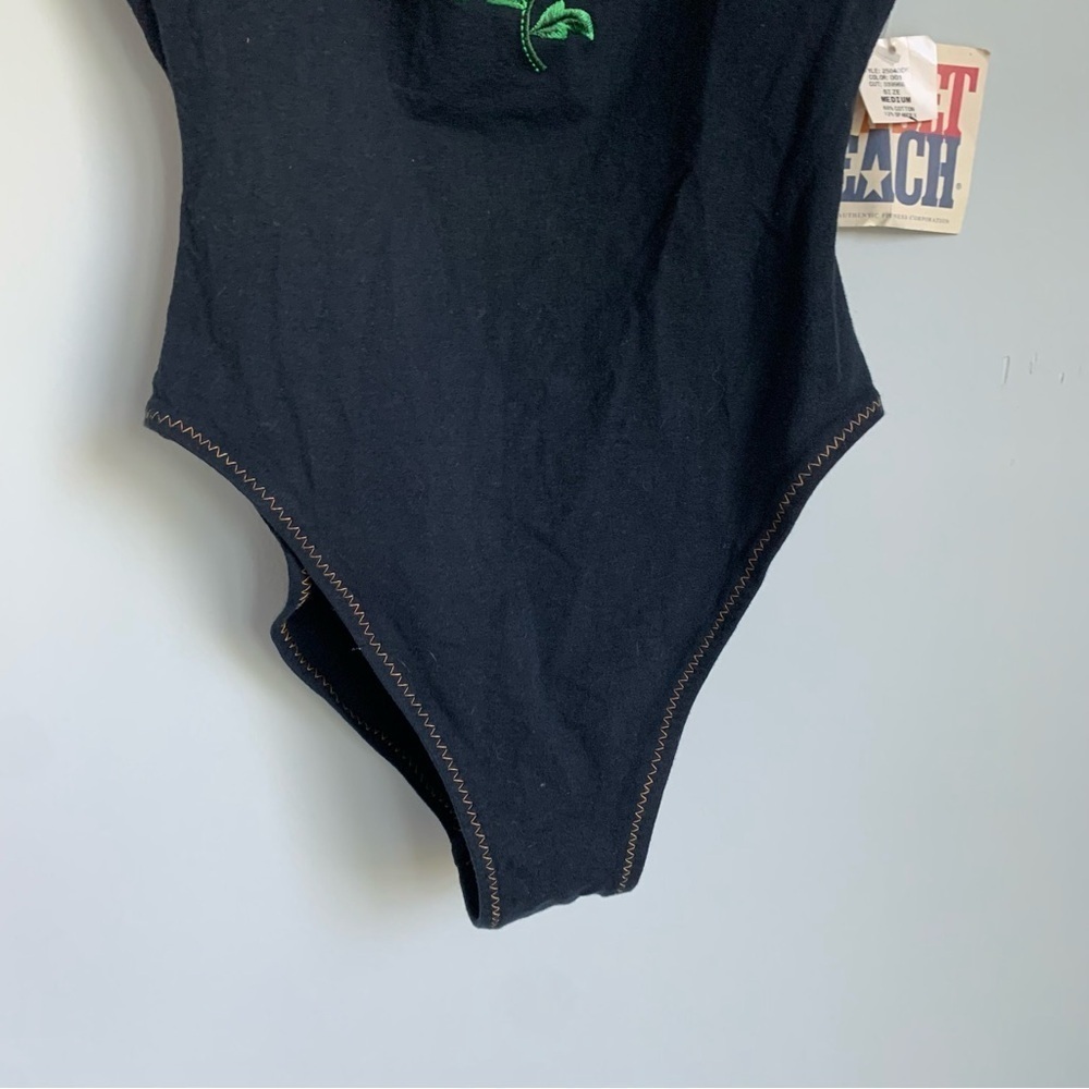 NWT Vintage Sunset Beach Sunflower Bodysuit - Picture 3 of 8
